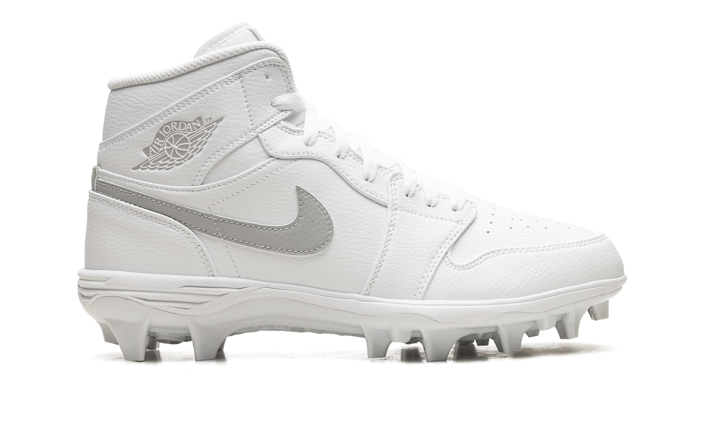 Jordan 1 Mid TD Cleat "White Grey Fog" FJ6805 101