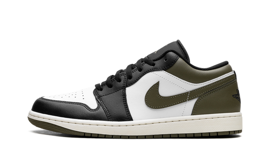 Air Jordan 1 Low "Black Toe Medium Olive" 553558 092